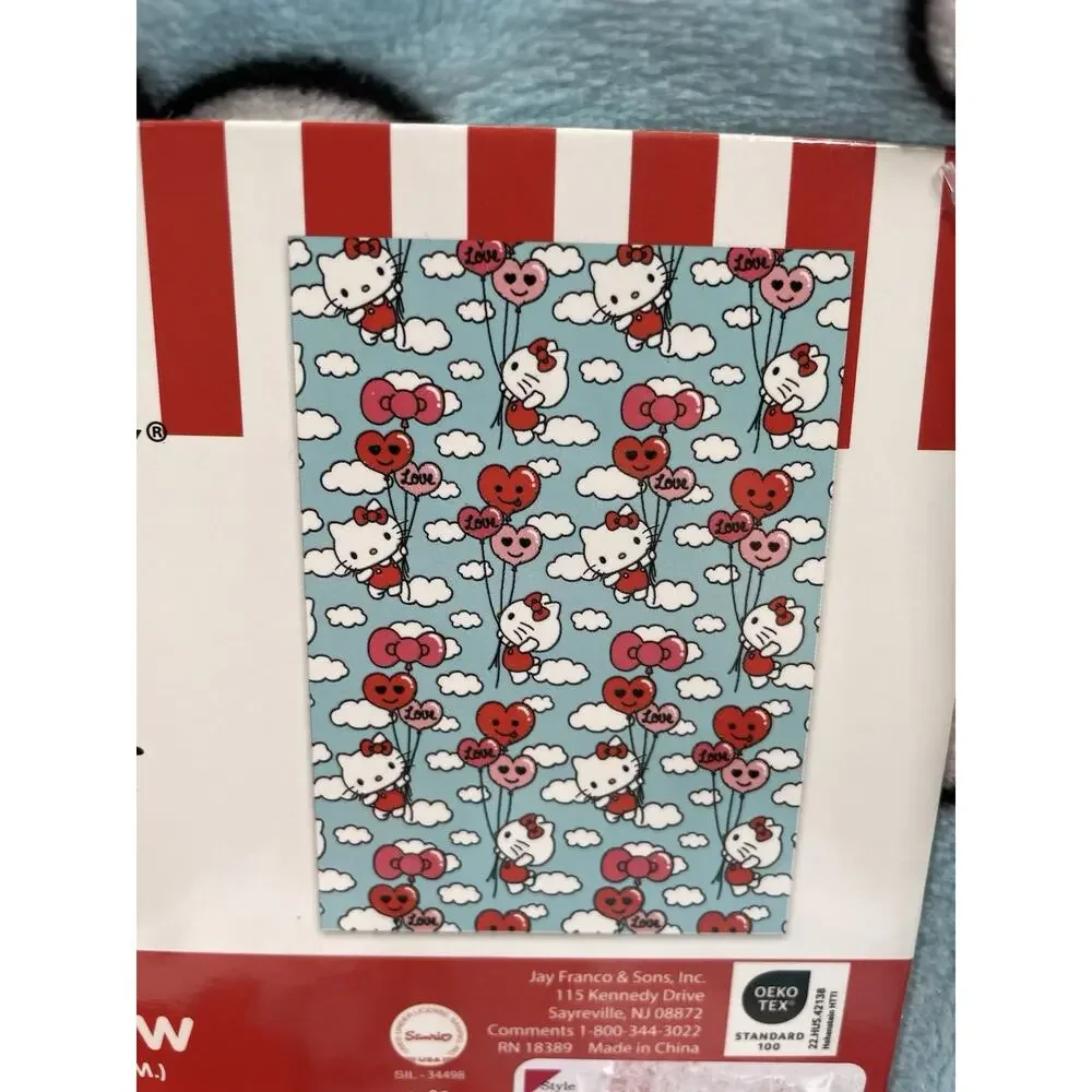 Sanrio Hello Kitty Valentine Heart Plush Throw 50